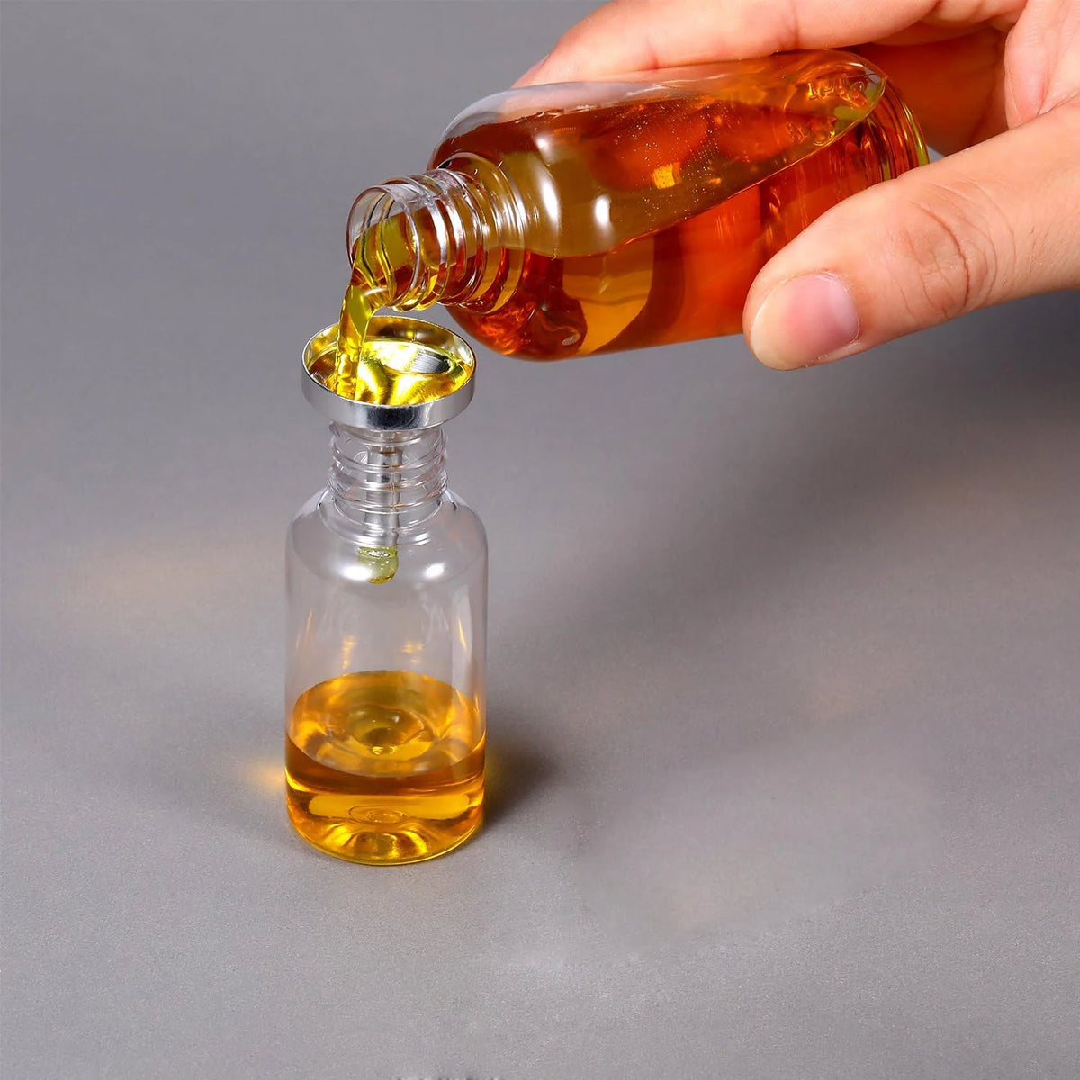 10pcs Metal Mini Funnel Oil Liquid Funnel Detachable
