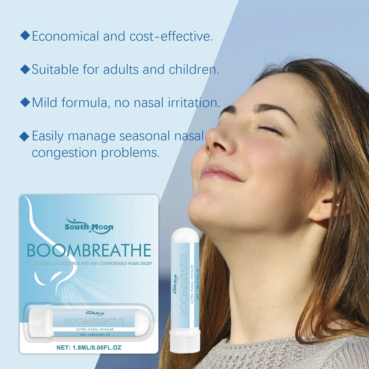 Herbal Soothing Inhaler Cleaning Nasal Improve Discomfort Gentle
