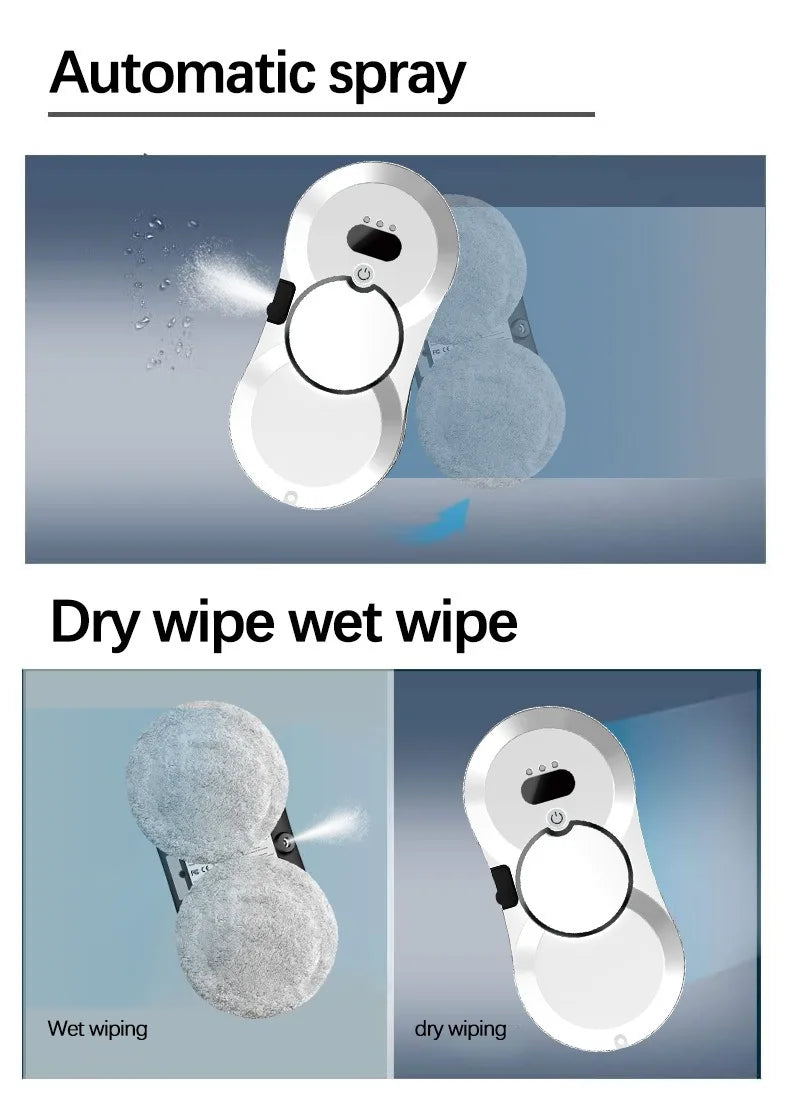 Water Spray Window Cleaning Robot Tank Smart Window