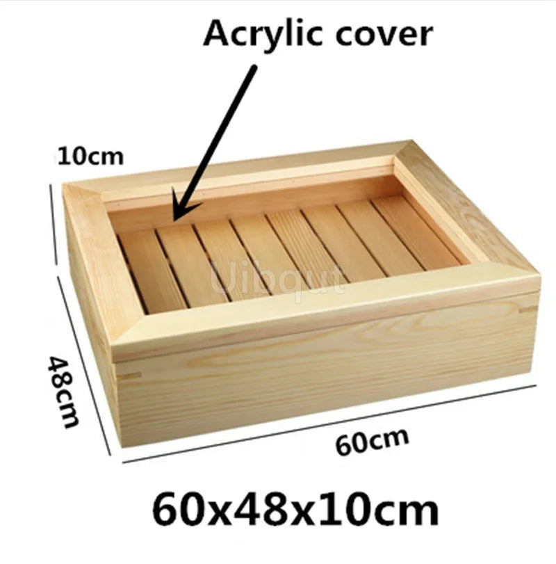 Japanese Cuisine Wooden Sashimi Sushi Box Lid Fish