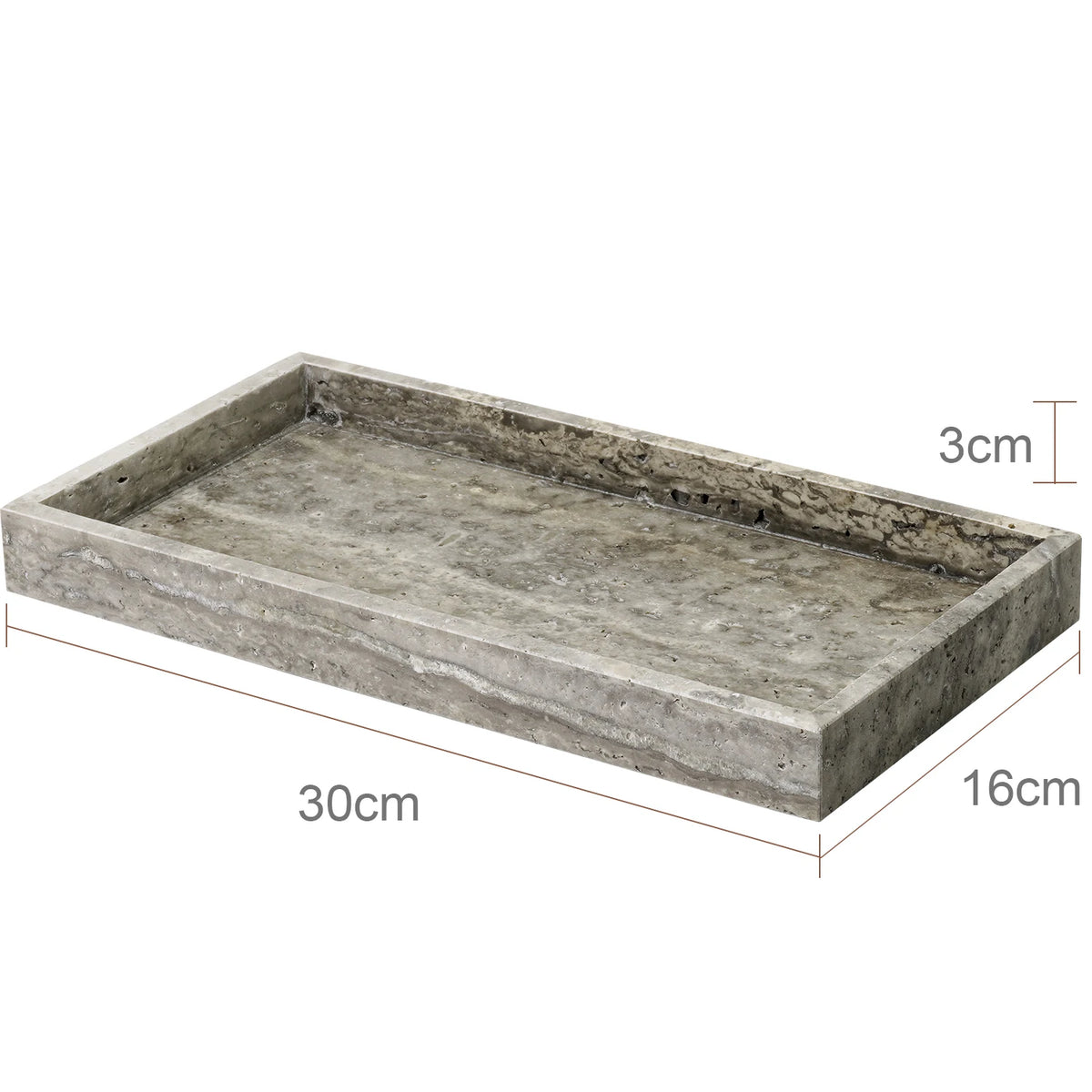 Grigio Travertino Bathroom Sets Vintage Marble Soap Holder