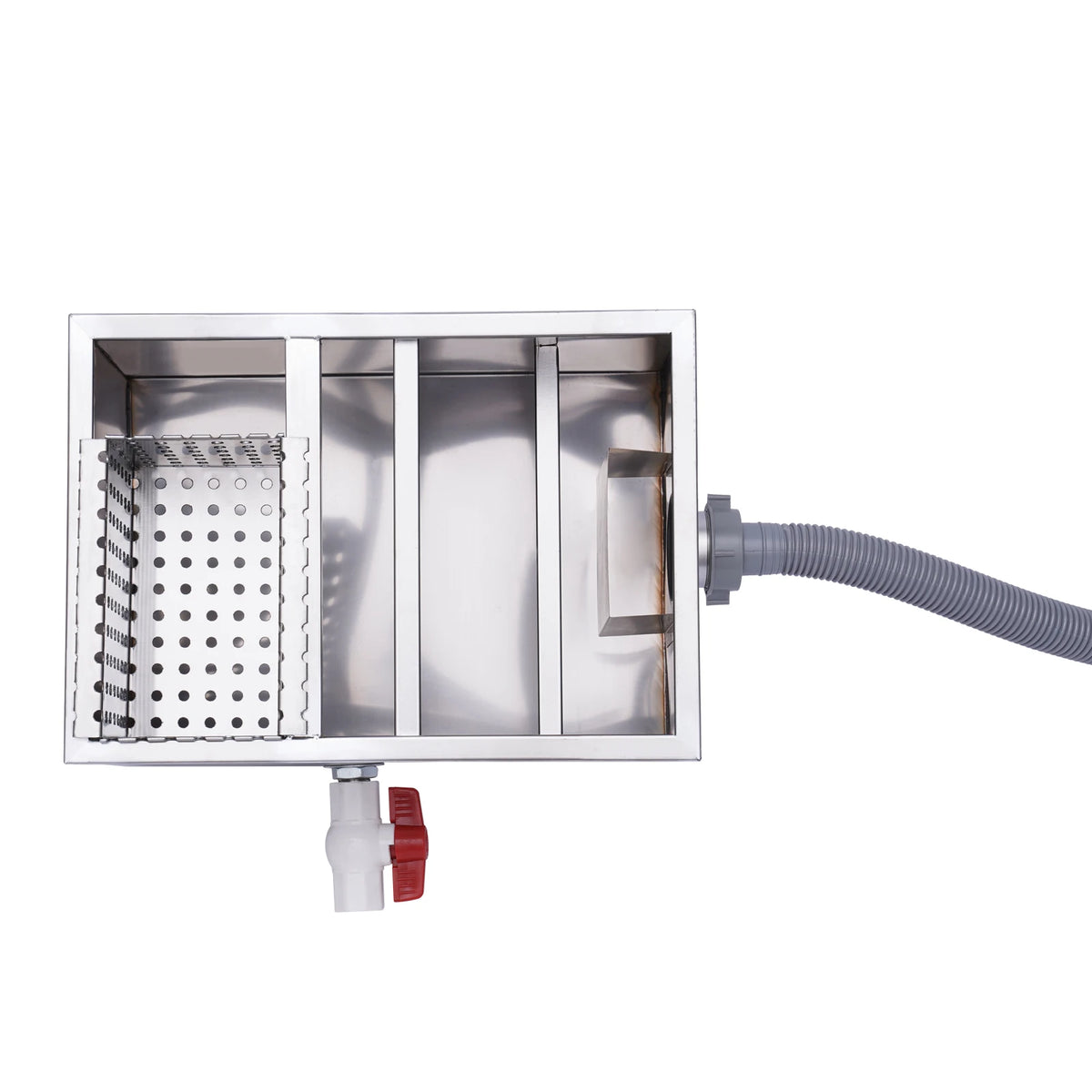 Silver Stainless Steel Grease Trap Interceptor Restaurant Baffles