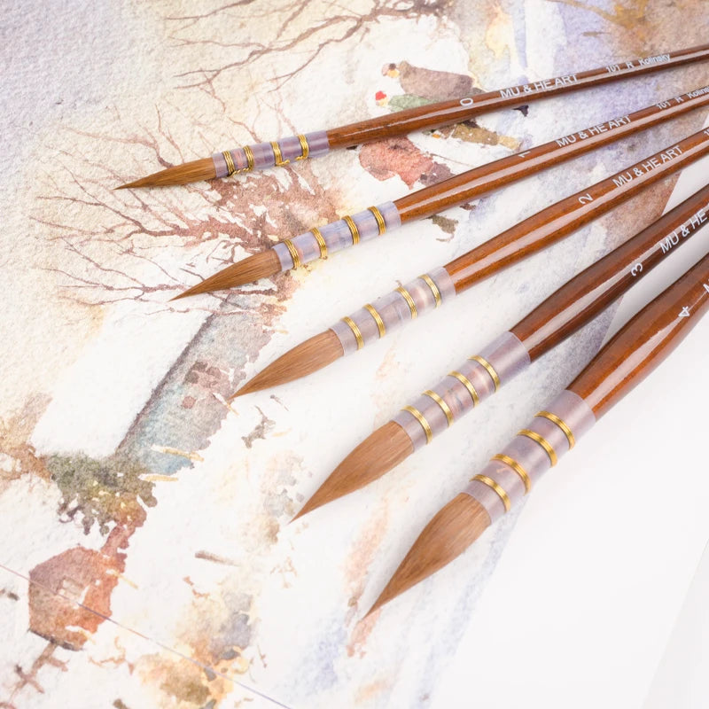 High Quality Kolinsky Sable Hair Mixed Watercolor Painting