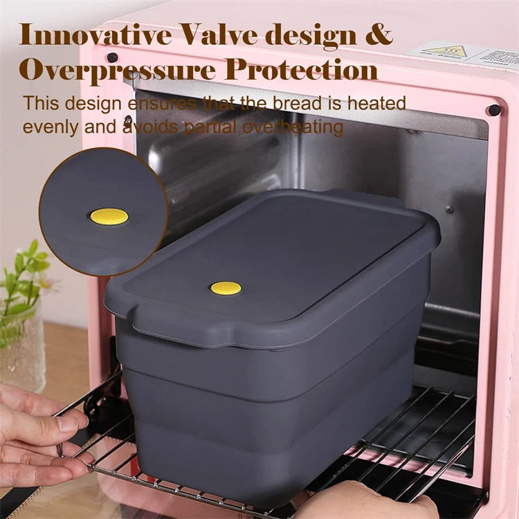 Lmetjma Silicone Bread Loaf Pan Collapsible Bread Toast