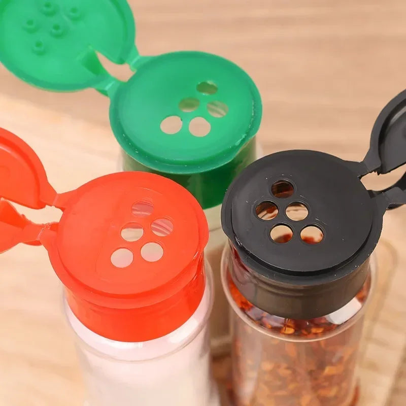 Clear Spices Bottle Salt Pepper Shakers Plastic Barbecue