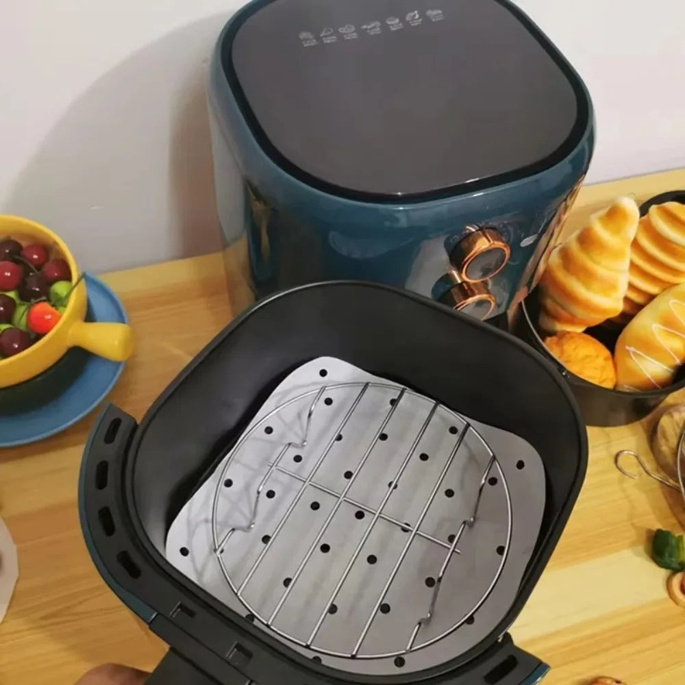 Durable 19cm Air Fryer Baking Rack Stainless Steel