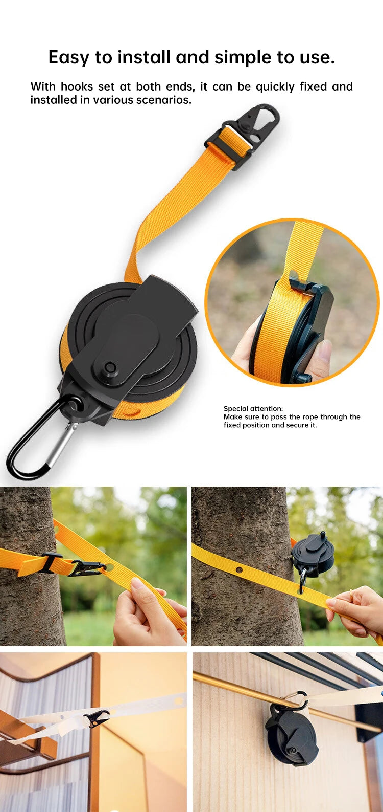 6m Retractable Car Drying Multi-Function Drying Rack Self-Driving
