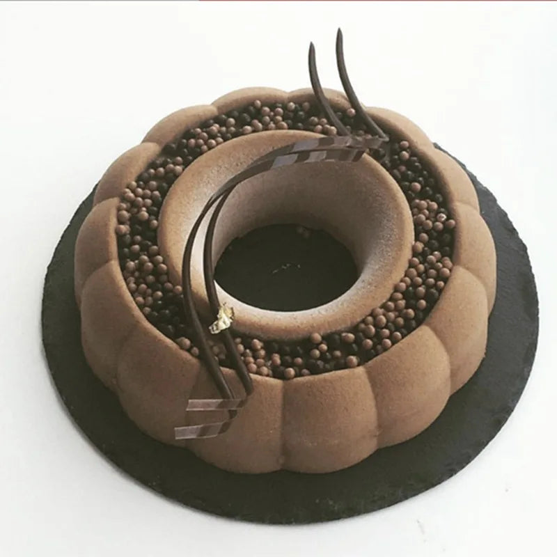 Round Flower Pastry Cake Mold Baking Tray French