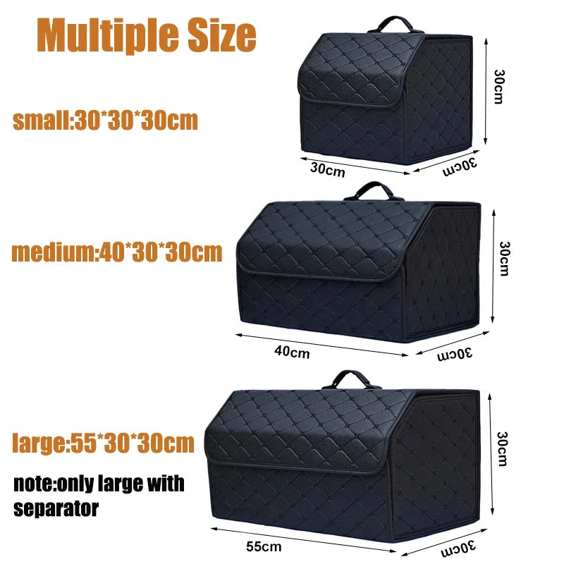 Multipurpose Collapsible Car Trunk Storage Organizer Lid Car