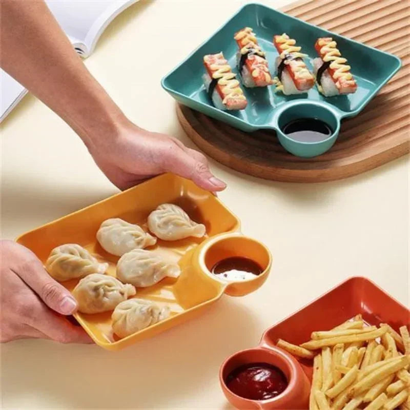 Chips Dip Plates Plastic Serving Platter Dumpling Plate