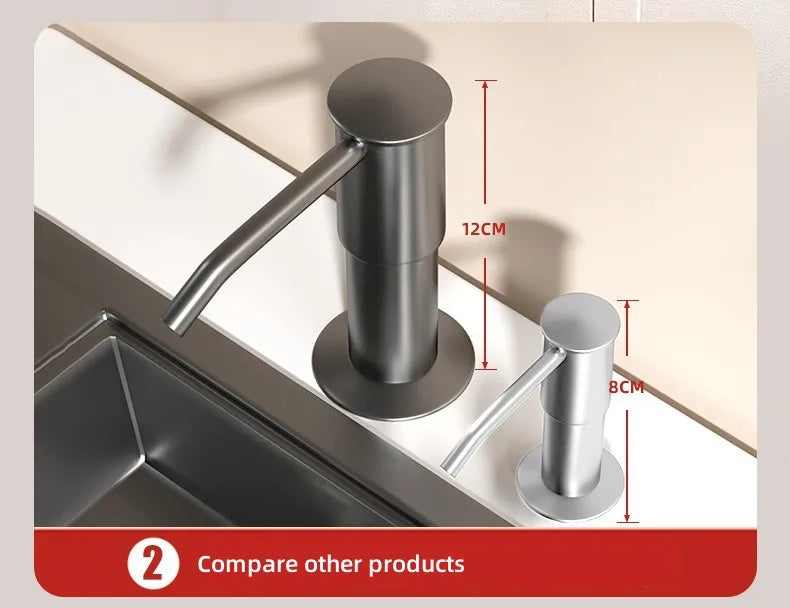 Counrtertop Dishes Dispenser Extention Tube Hand Press Soap
