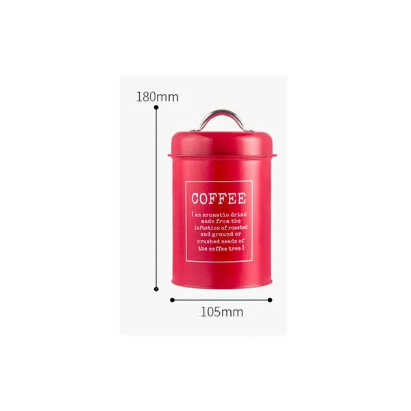 Canisters Coffee Tea Sugar Flour Metal Tin Jars