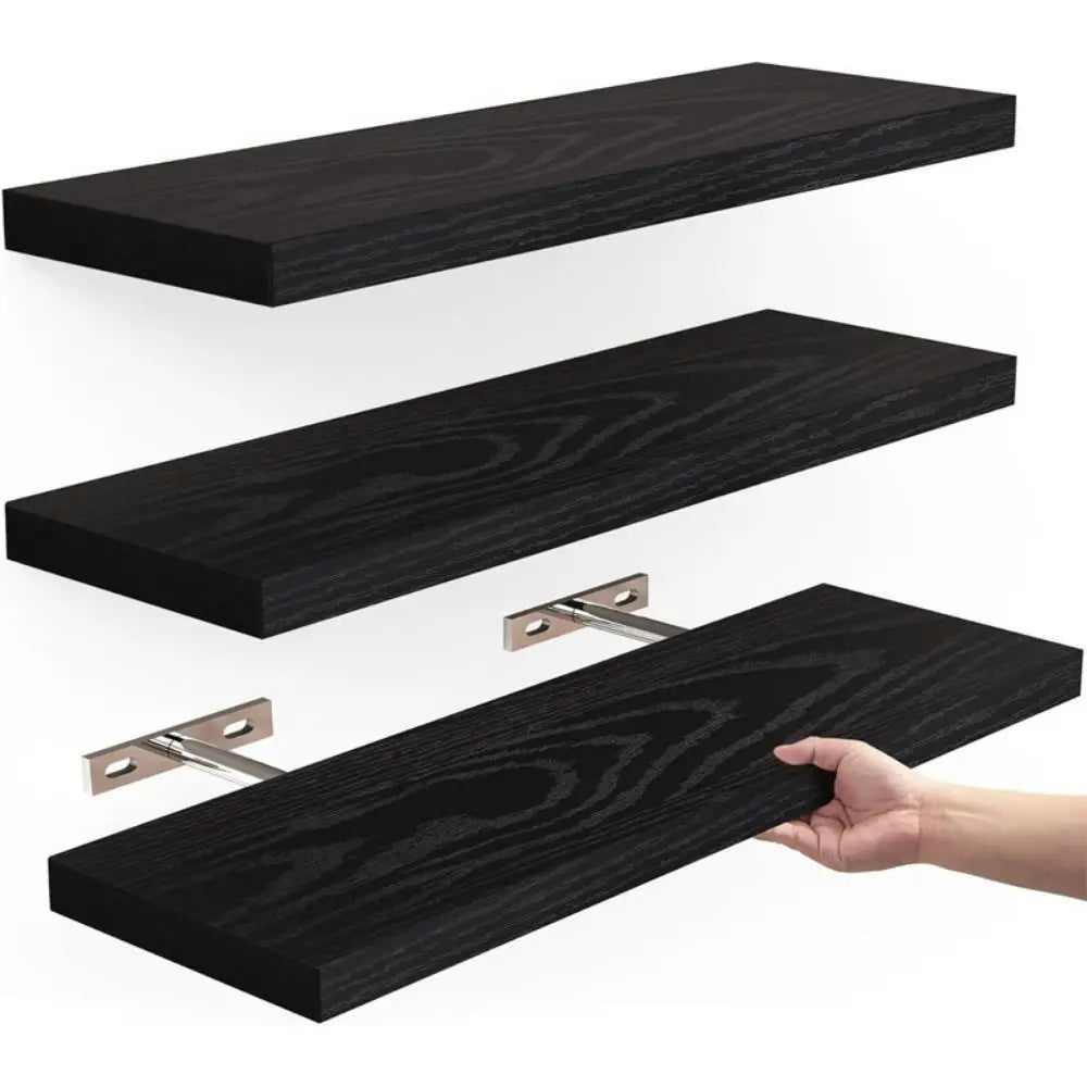 Wooden Hanging Storage Rack Durable Wall Mounted Hanging