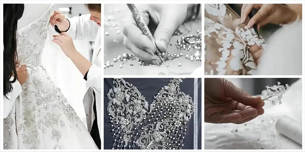 Customized Muslim Exquisite A-Line Wedding Dresses V-Neck