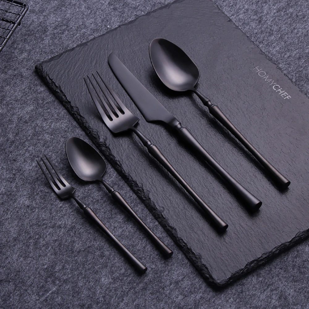 Pieces Knife Fork Spoon Gold Cutlery Complete Stainless