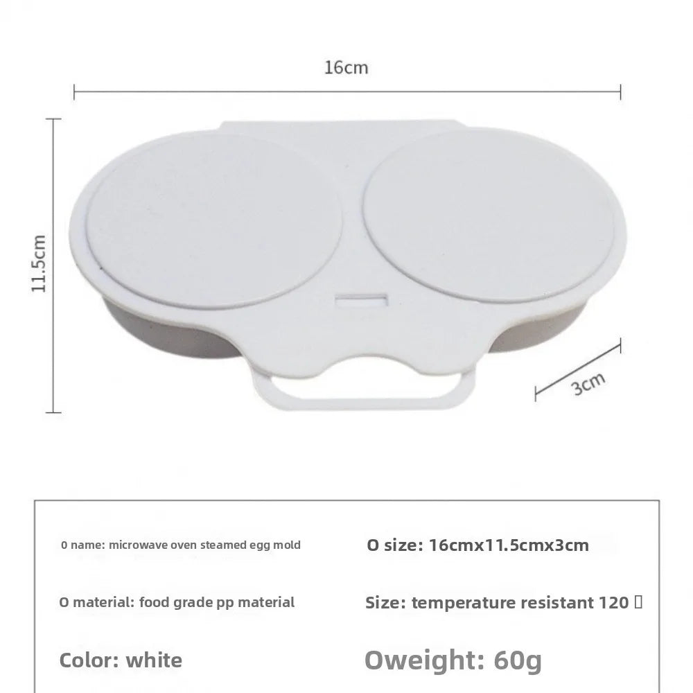 Food Grades Plastic Microwave Cooking Eggs Steamer Convenient