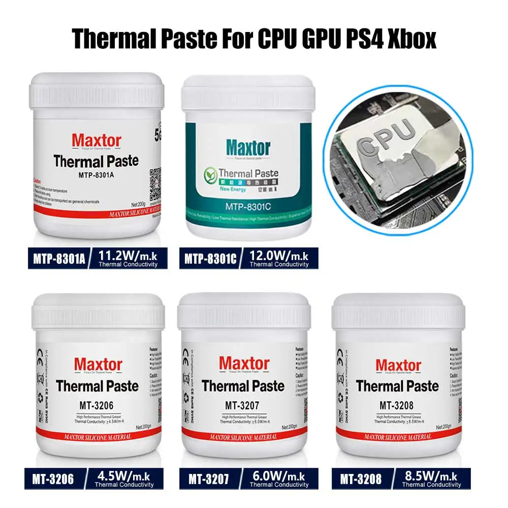 12w/Mk Maxtor Thermal Paste Grease Amd Intel Processor