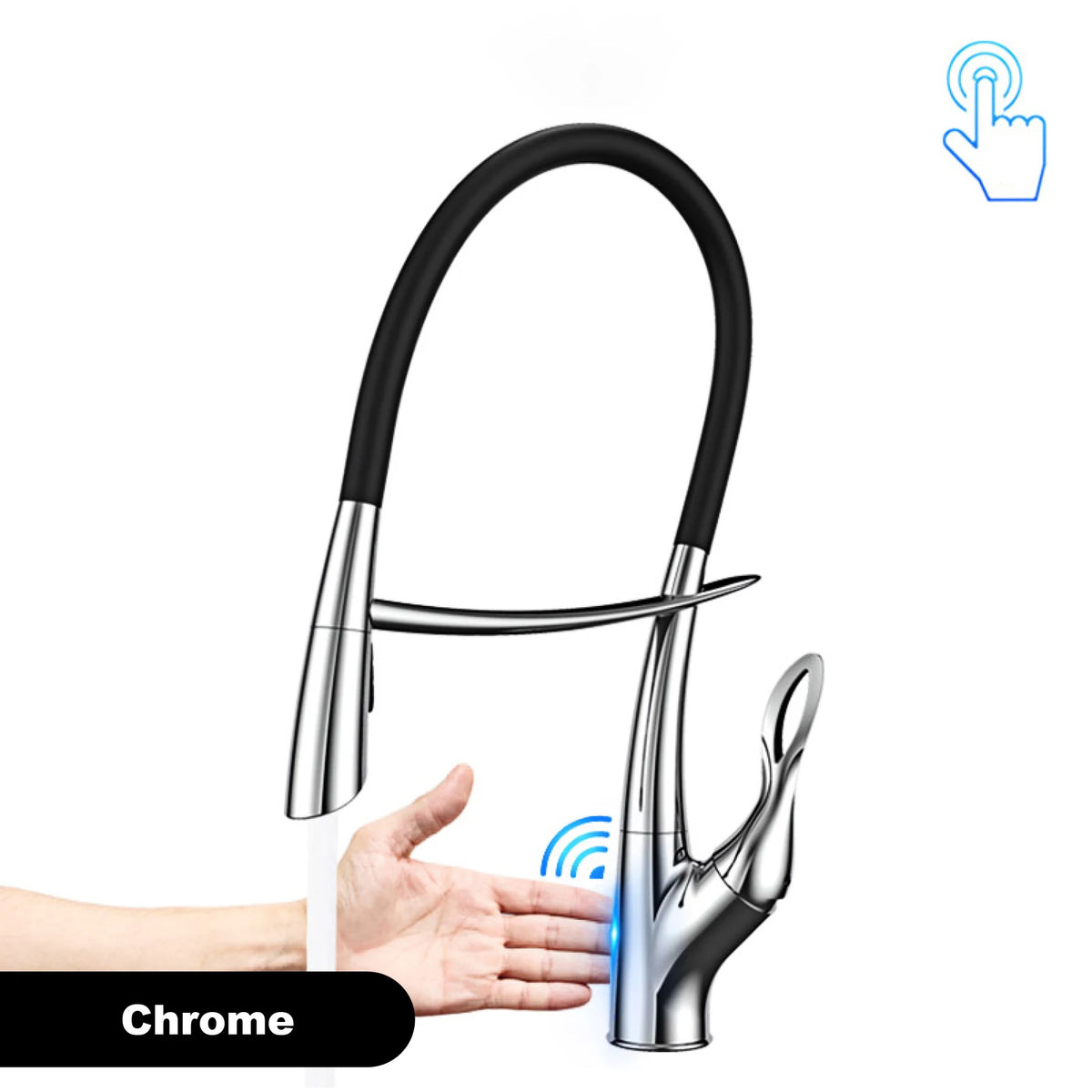 Gestan Brass Brushed Gold Faucet Touch Switch Design