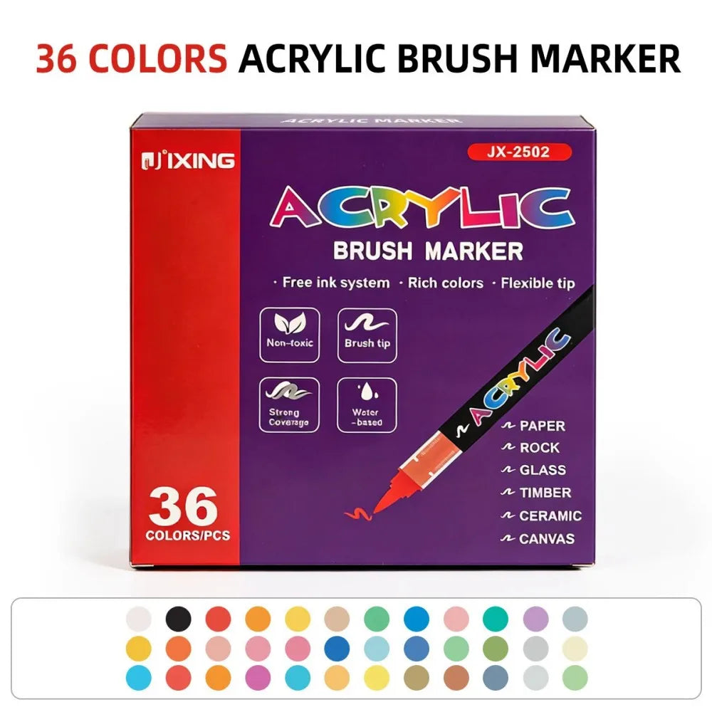 12-418 Colors Brand Upgrade Soft Brush Tip Acrylic
