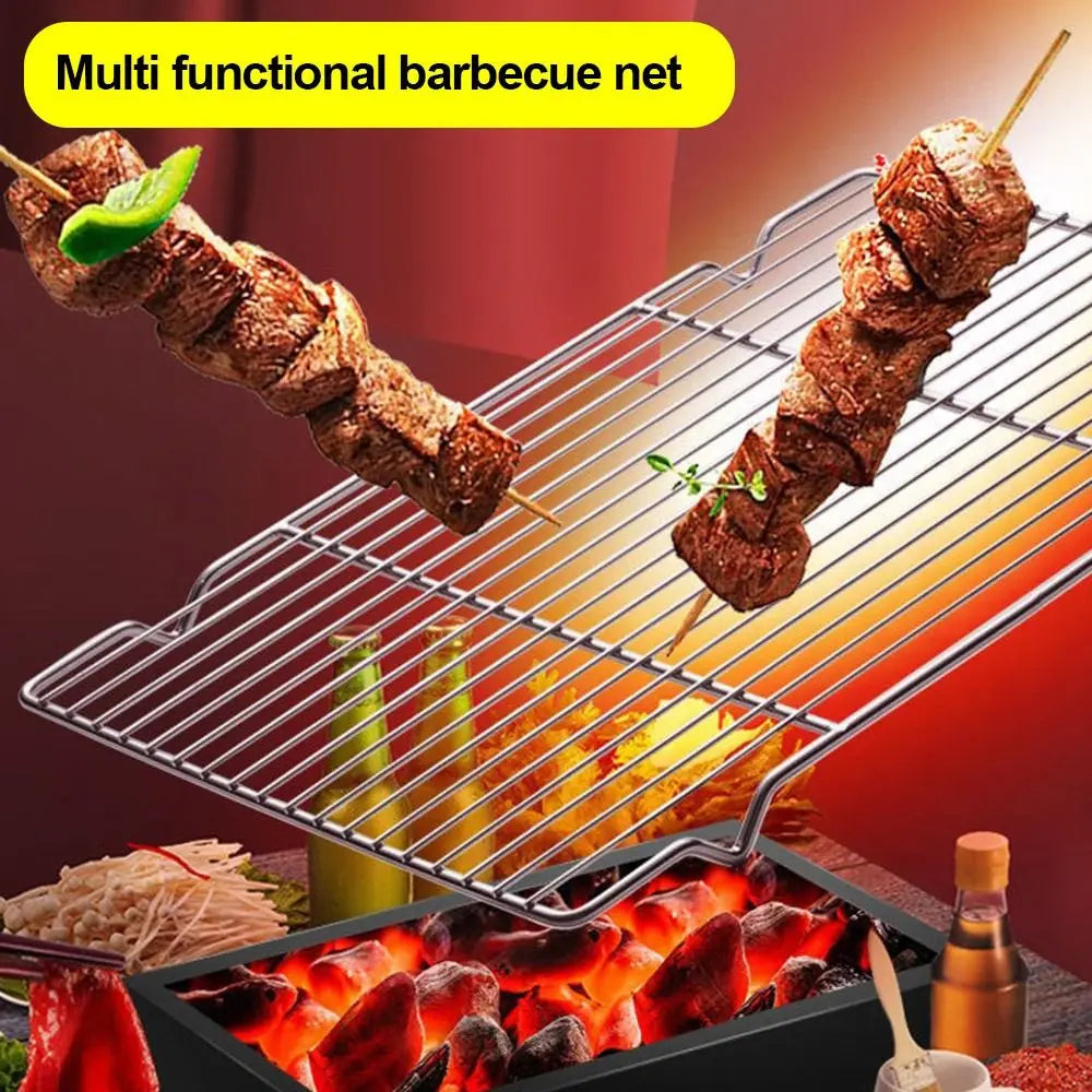 Stainless Steel Cooling Rack Non-Stick Silver Bbq Tray