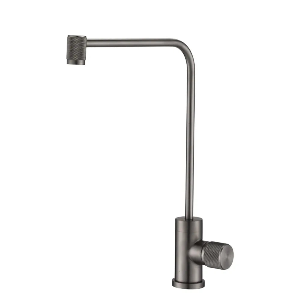 Gun Grey Copper Sink Faucet Rotate 360 Cold