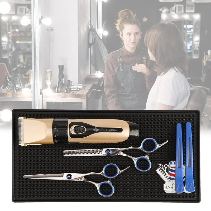 Salon Barber Mat Nonslip Barbershop Counter Mat Pvc