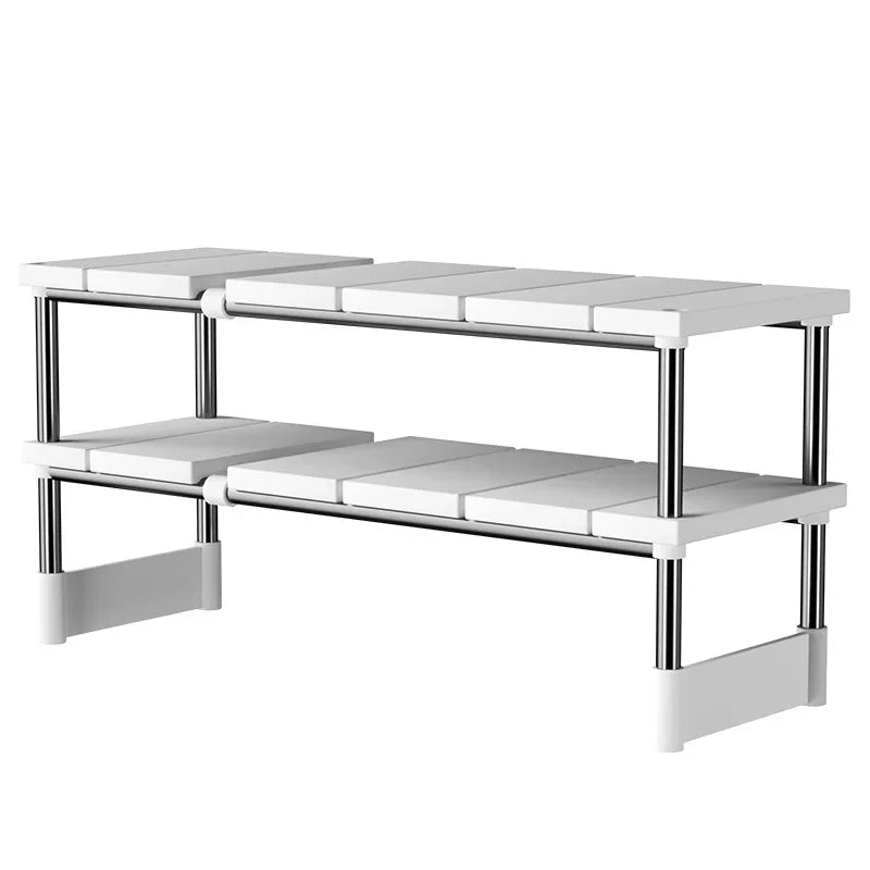 Adjustable Under Sink Storage Rack Expandable & Bathroom