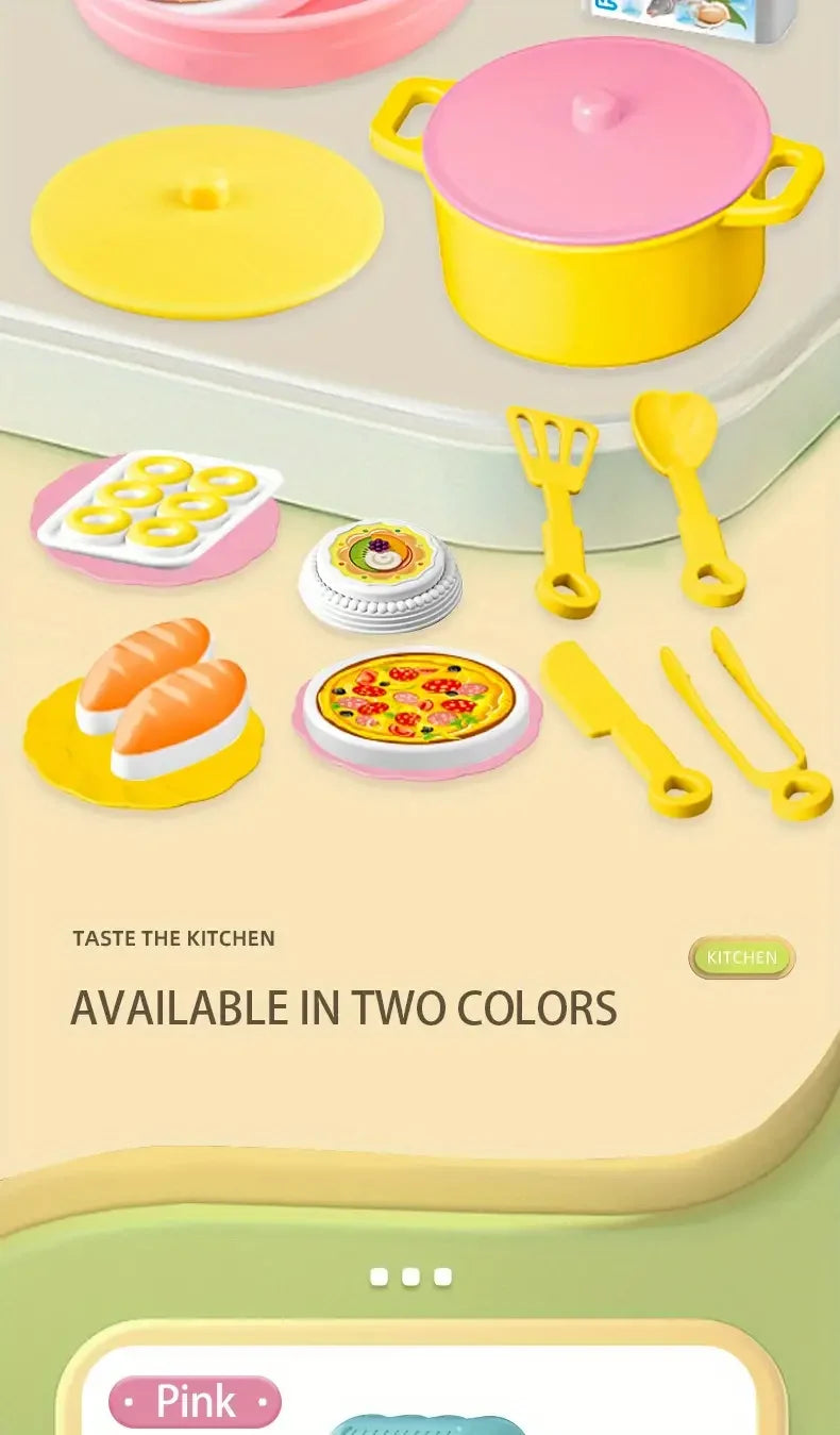 Mini Counter Play Diy Simulated Cooking Food Tableware