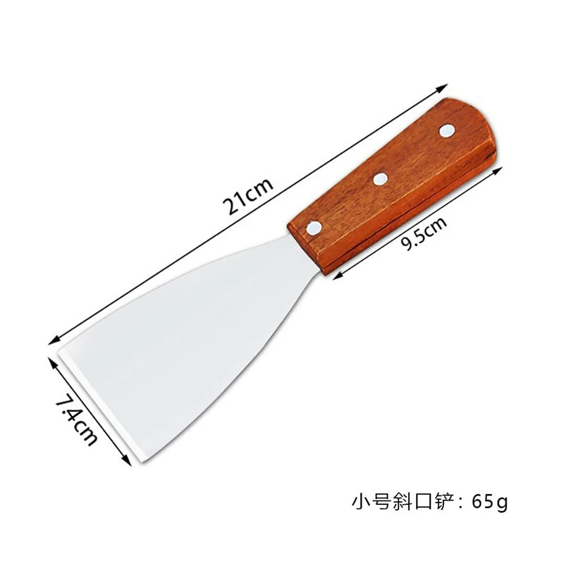 Stainless Steel Spatula Grill Scraper Non Stick Durable