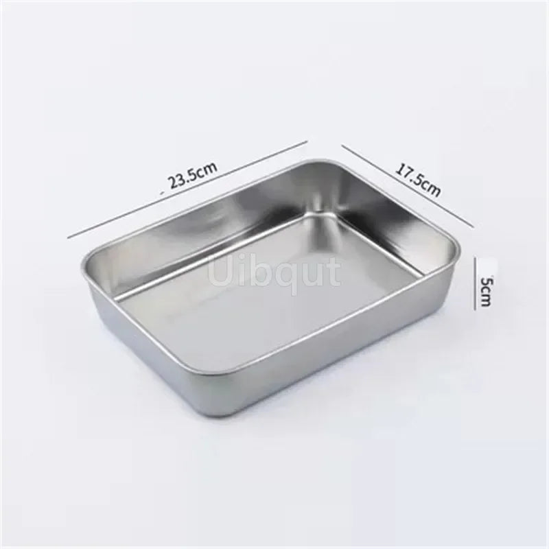 304 Stainless Steel Baking Tray Plate Bbq Tray