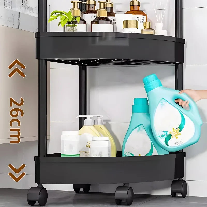 Swivel Wheels Small Cart Shelf Snacks Racks Trolley