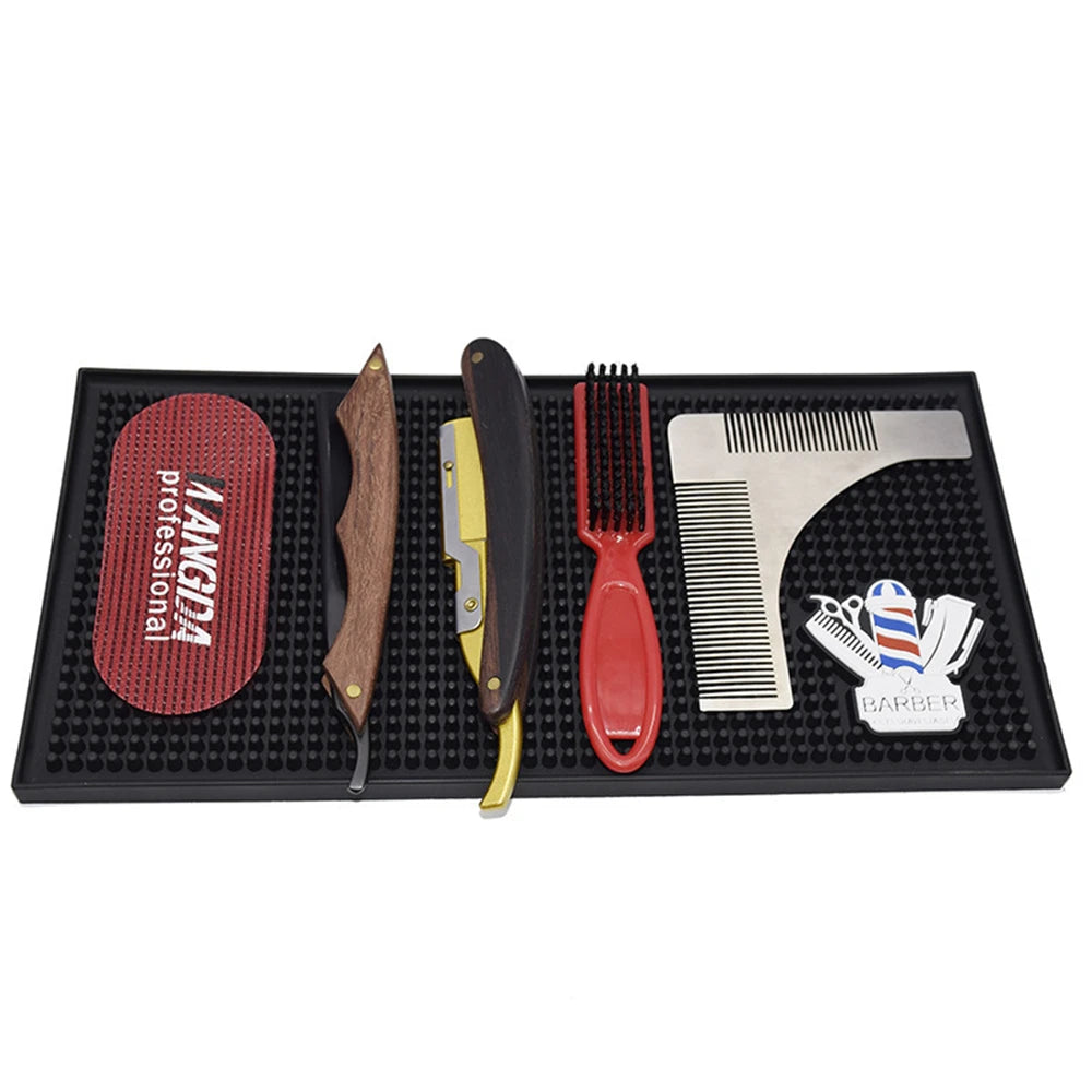 Salon Barber Mat Nonslip Barbershop Counter Mat Pvc