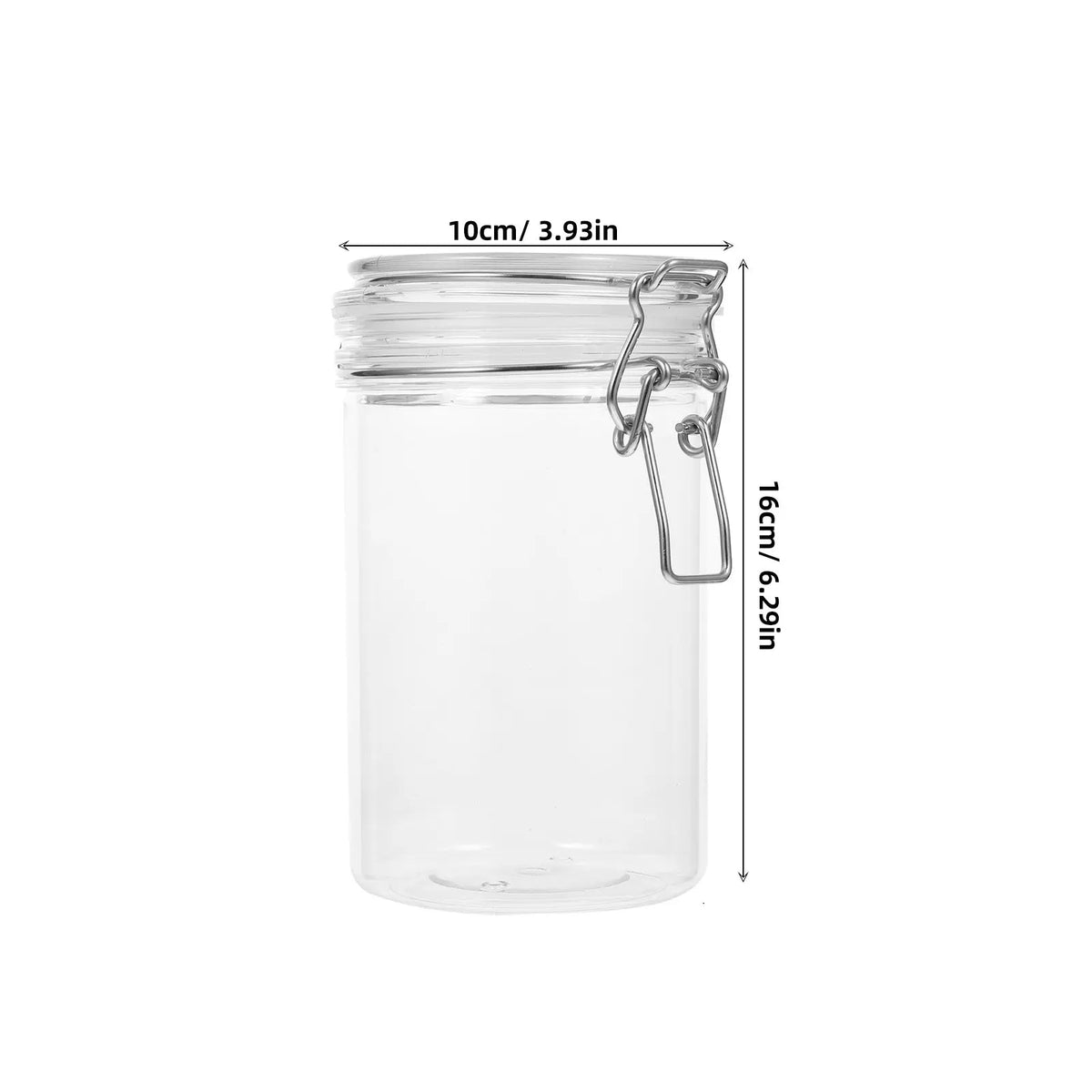 750ml Plastic Storage Canister Snacks Tea Coffee Beans