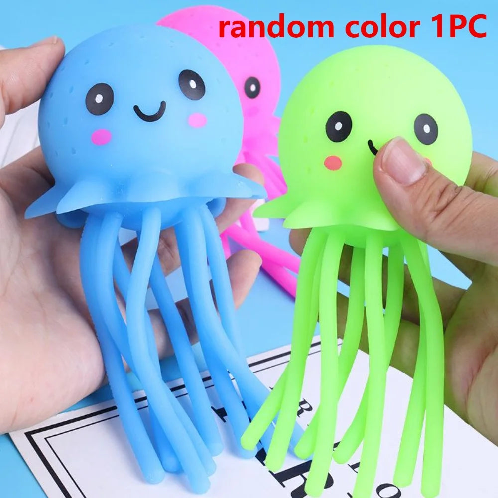 Baby Bath Toys Sponge Water Absorbing Octopus Squeezing
