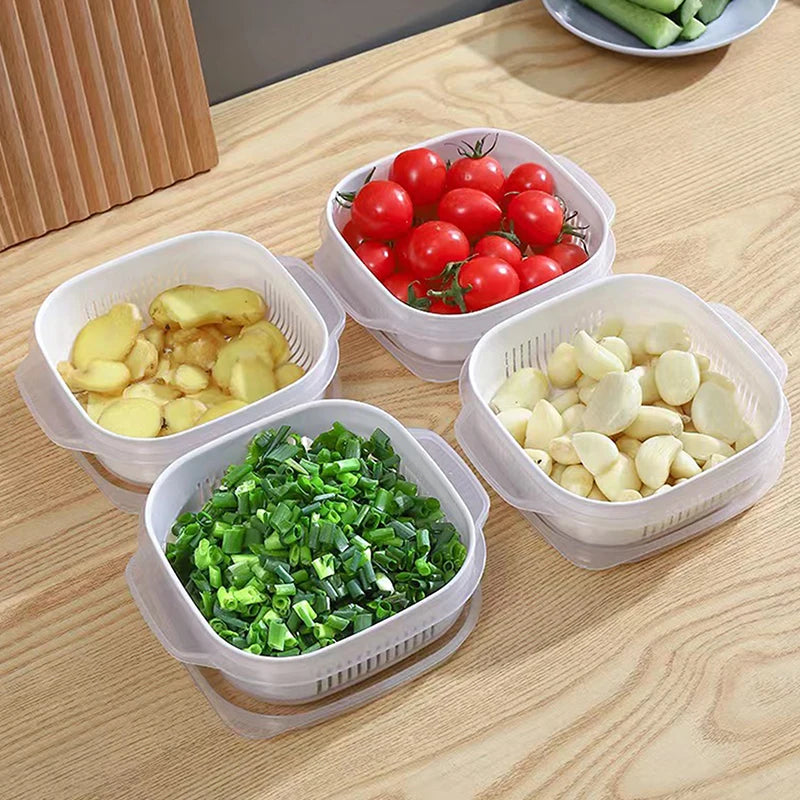 Food Storage Container Rice Fruit Preservation Box Microwave