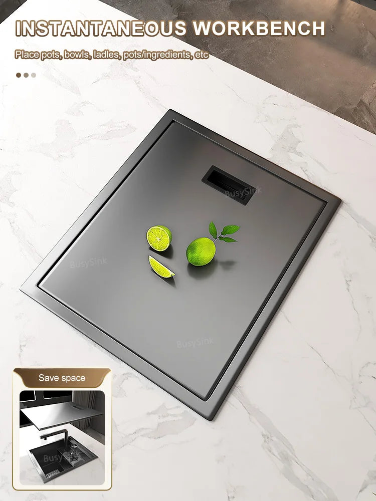 Hidden Apartment Bar Caravan Sink Stainless Steel Sink