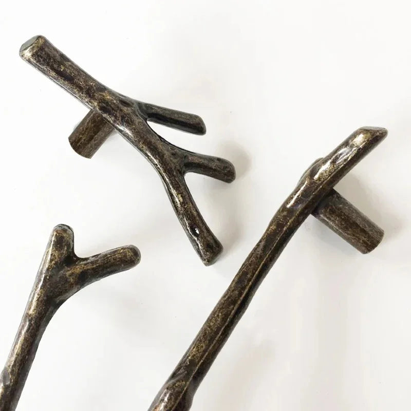Wv Gold Tree Branch Cabinet Storage Handle Antique