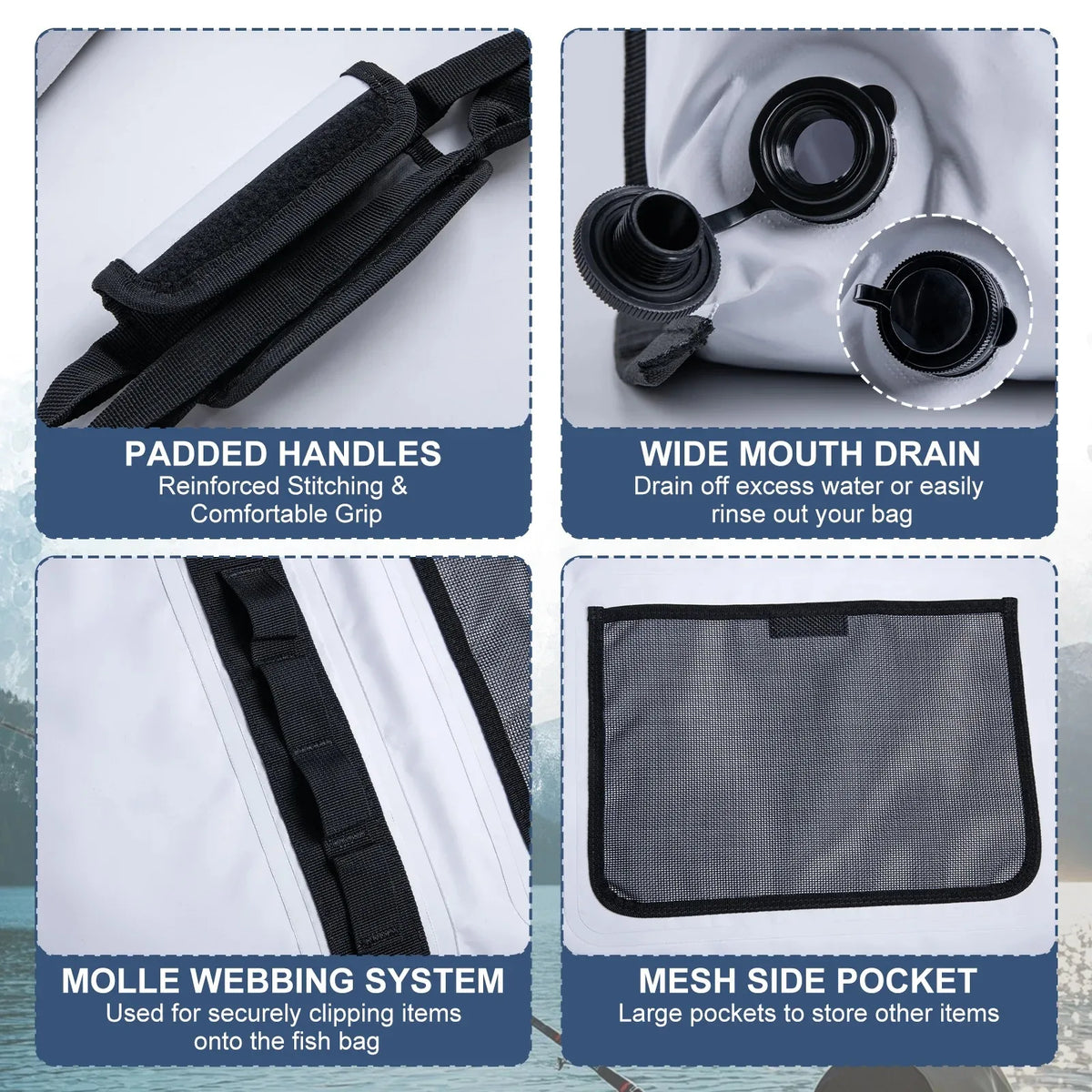 Goture Insulate Fishing Cooler Bag Waterproof 500d Pvc