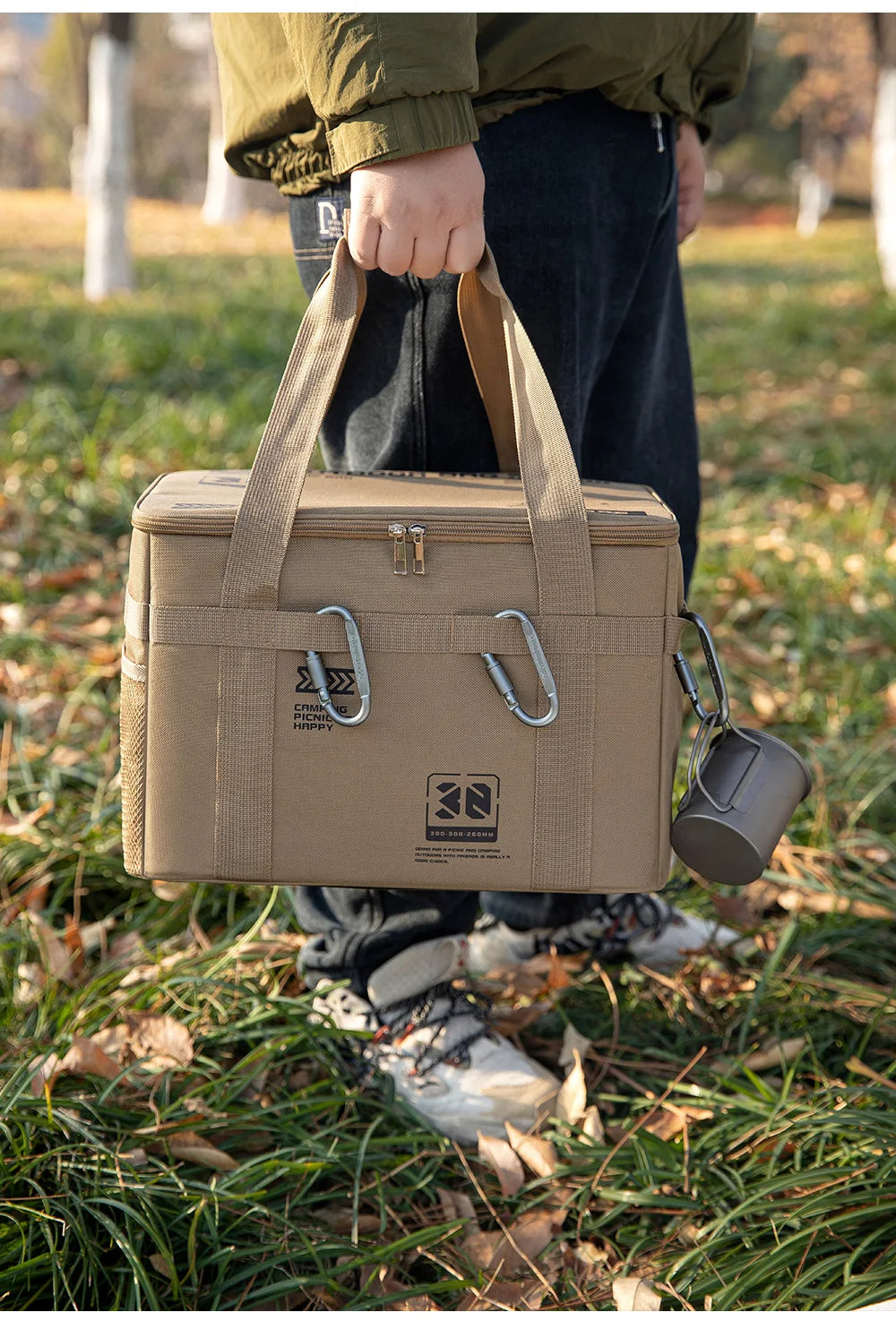 30l Camping Cookware Storage Bag Waterproof Outdoor Organizer