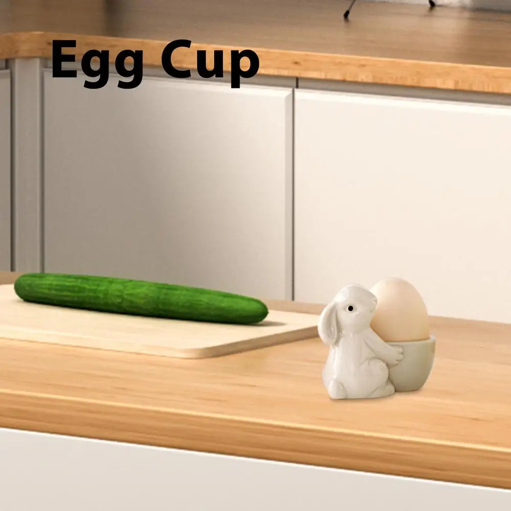 Egg Display Cup Bunny Shape Breakfast Egg Holder