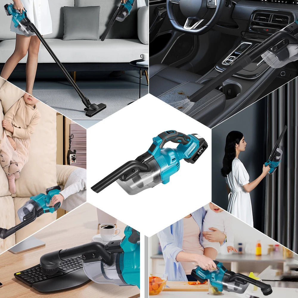 Electric Vacuum Cleaner Handheld Cordless Vacuum Car Dual
