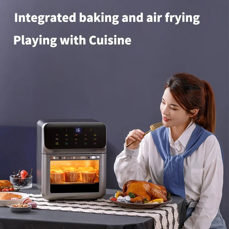 10l Large Capacity Electric Air Fryers Oil-Free Automatic