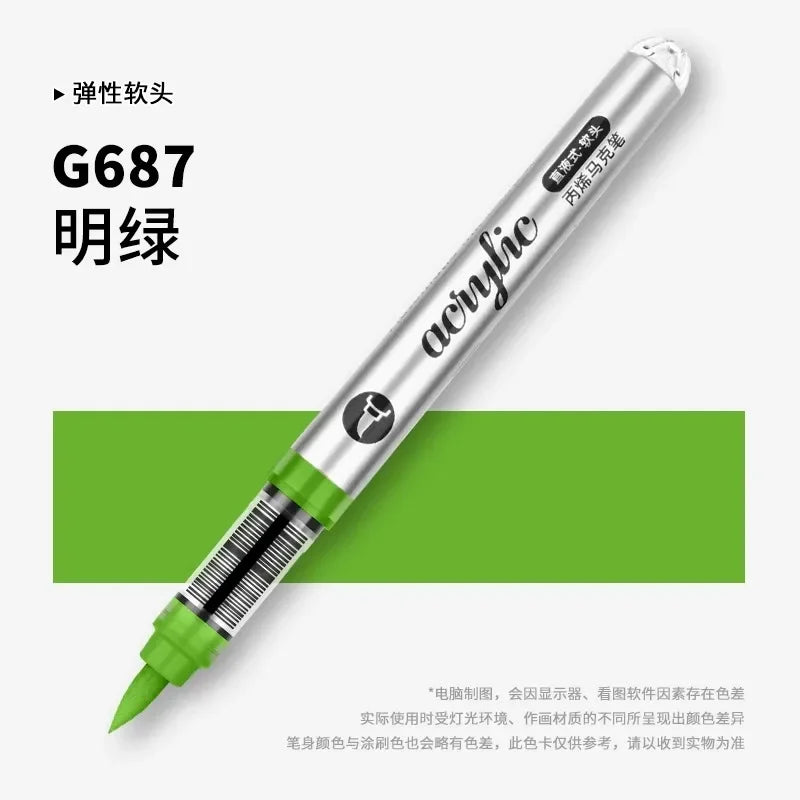 Grasp 120/1 Colors Acrylic Markers Brush Tip Paint