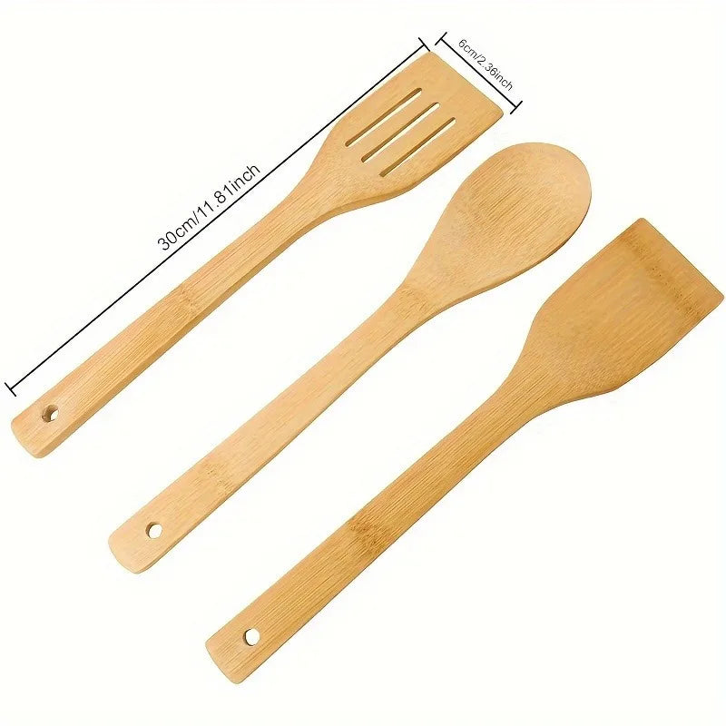 Kitchenware Bamboo Spatula Spoon Non-Stick Cooking Spatula Bamboo