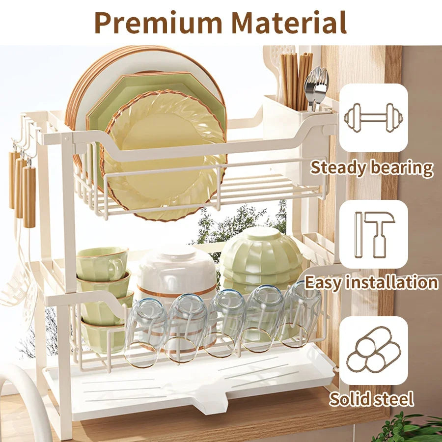 Modern Dish Rack Countertop Dish Drying &Tableware Storage