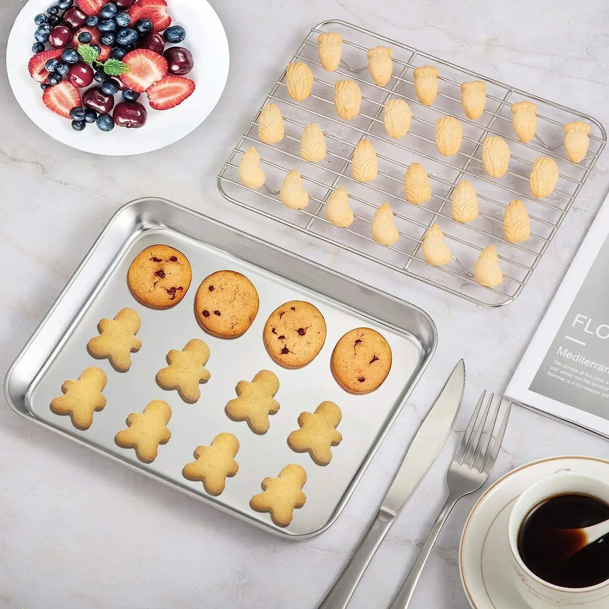 Large Size Stainless Steel Baking Tray Cooling Rack