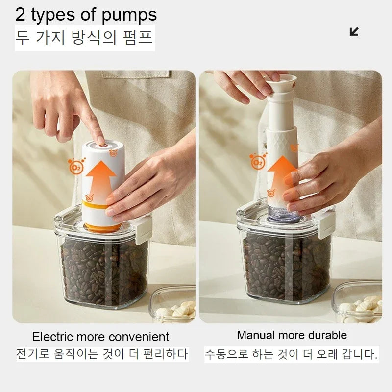 Vacuum Sealed Tank Coffee Beans Vacuum Jar Cereals