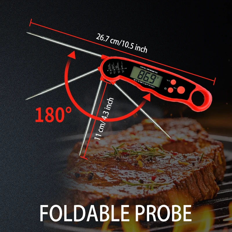 Instant Read Digital Food Thermometer Backlight Hold Function