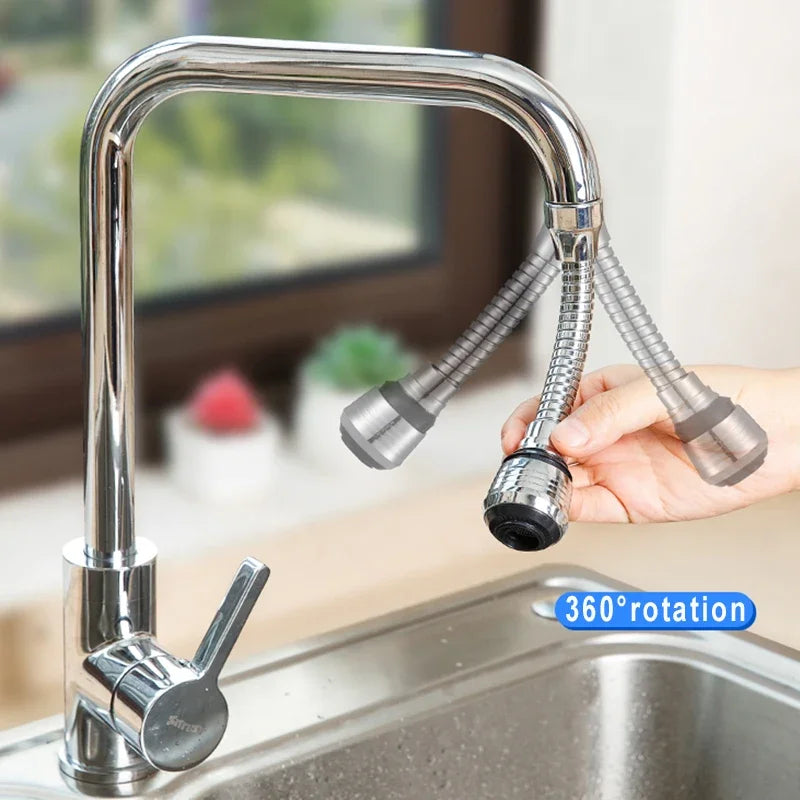 Modes 360 Rotatable Bubbler High Pressure Faucet Extender