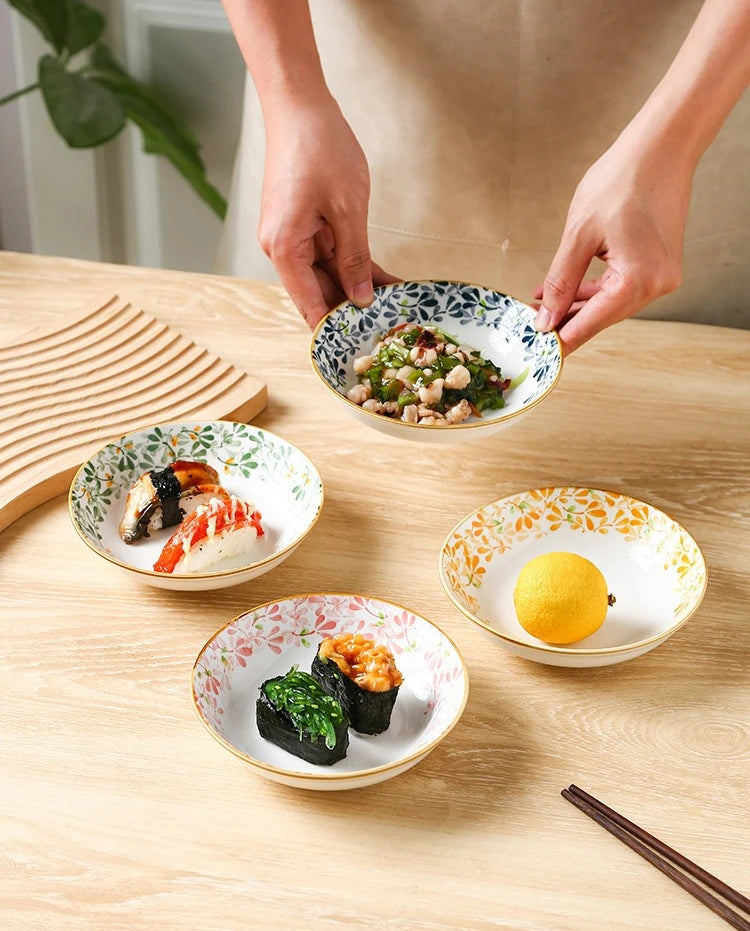 Japanese Style Ceramic Dessert Sauce Dish Plate Creative
